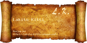 Lakits Kitti névjegykártya